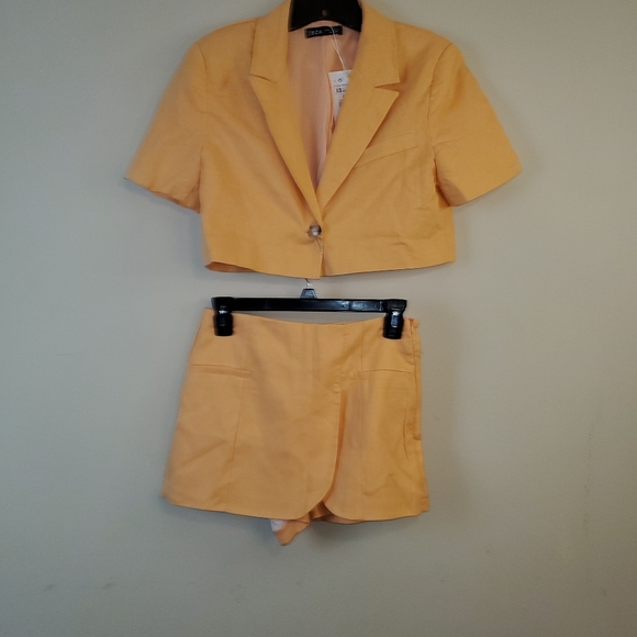 XS peach color, skort set - Picture 4 of 12